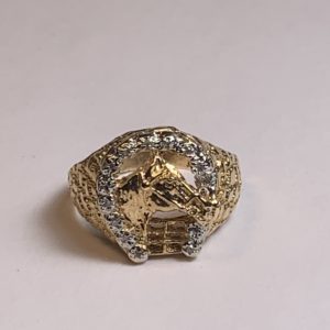 Custom Gold ring w/diamonds