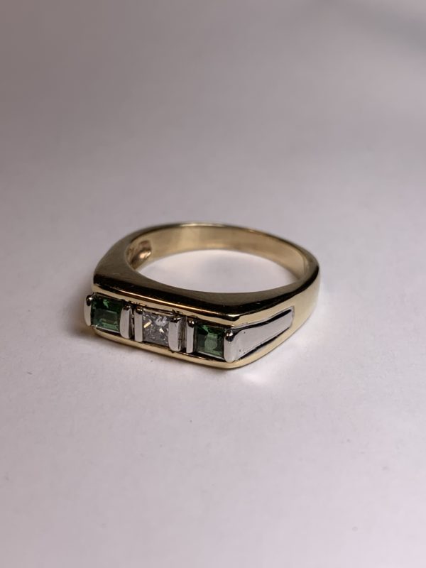Custom Tourmaline and Diamond Ring