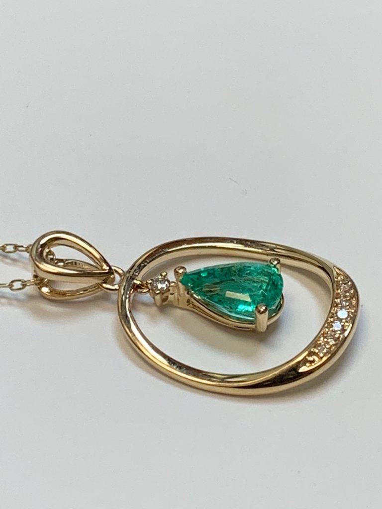 Emerald and Diamond Necklace