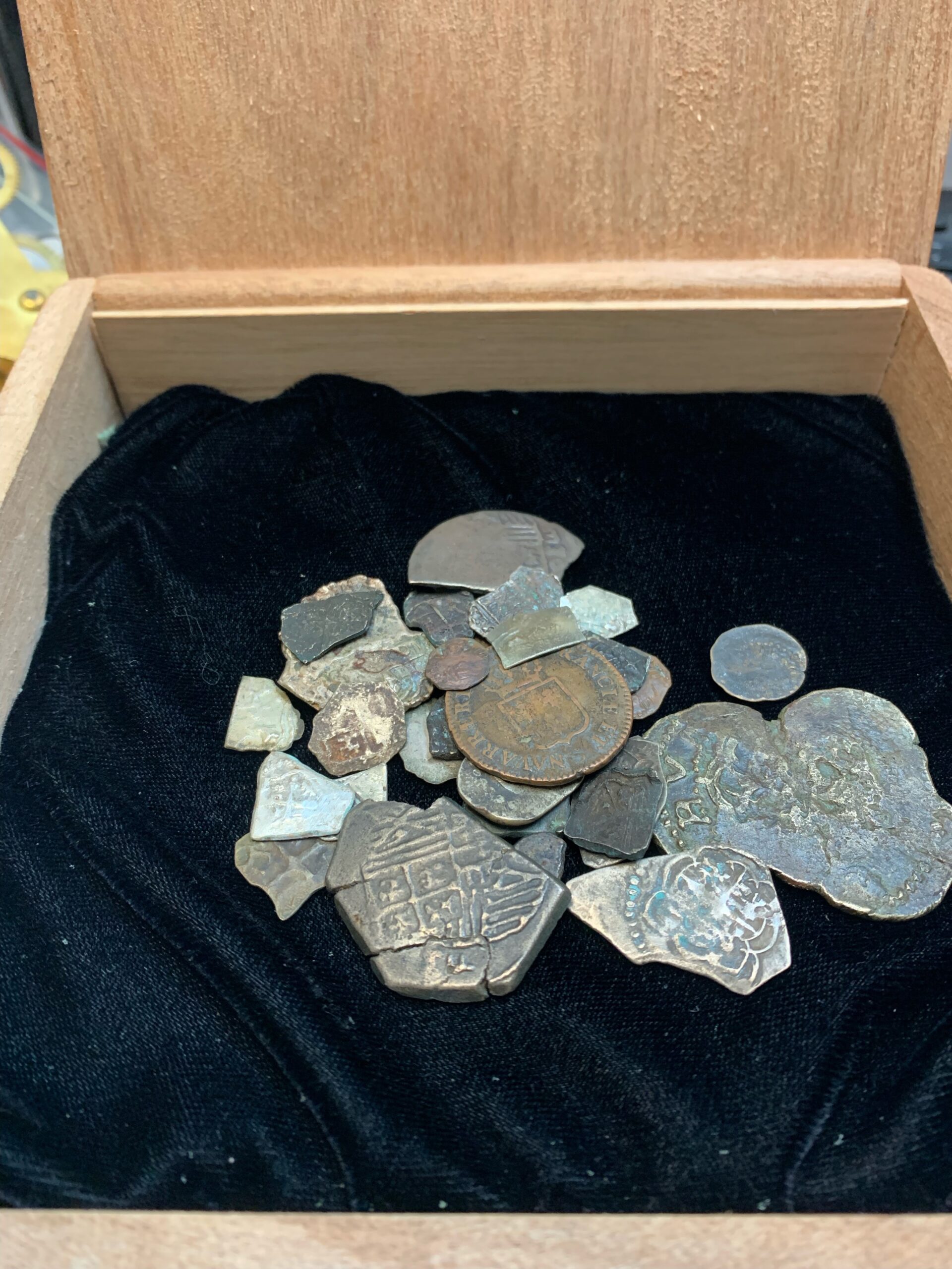 Box of Gasparilla Coins purchased by Boggs Jewelers